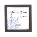 Blue Snowflake Winter Wedding Gift Box Premium Gift Boxes
