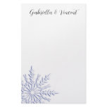 Blue Snowflake Winter Wedding Stationery
