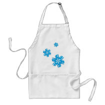 Blue Snowflakes aprons