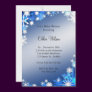 Blue Snowflakes Baby Shower Invitation