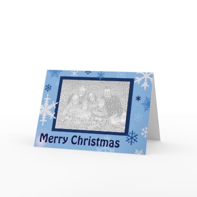 Blue Snowflakes Greeting Card by pabucewicz