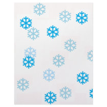 Blue Snowflakes Customize Me letterhead