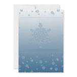 Blue Snowflakes Invitation