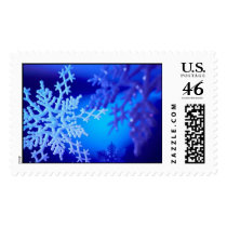 Blue Snowflakes postage