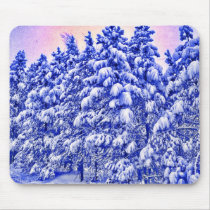 Blue Snowscape, Conifer, CO Mousepad