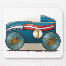 Blue Soap Box Car Mouse Pad mousepads by art1st Blue Soap Box Car Mouse Pad mousepads
