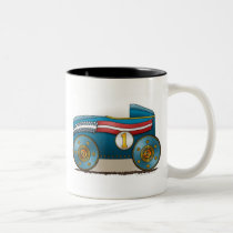 Blue Soap Box Car Mugs mugs
