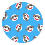 Blue Sock Monkey stickers