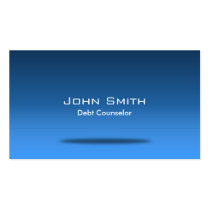 Blue Space Debt Counselor Business Card