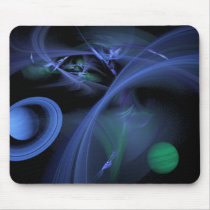 Blue Space Mouse Pad mousepads