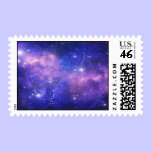 Blue Space Postage stamps