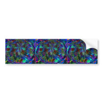 Blue Sparkle Alien Planet bumper stickers by squidoovin Blue Sparkle Alien Planet bumper stickers