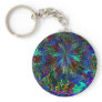 Blue Sparkle Alien Planet Keychain