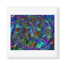 Blue Sparkle Alien Planet magnets by squidoovin Blue Sparkle Alien Planet magnets