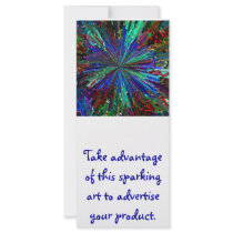 Blue Sparkle Alien Planet rack cards by squidoovin Blue Sparkle Alien Planet rack cards