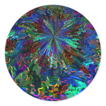 Blue Sparkle Alien Planet stickers by squidoovin Blue Sparkle Alien Planet stickers