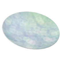 Blue sparkles / glitter plate (matt)