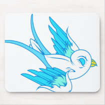 Blue Sparrow mousepads