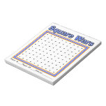 Blue Specks Dot Game Notepad