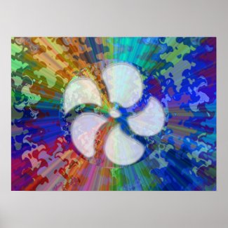 Blue Spectrum - Artist NAVIN JOSHI zazzle_print