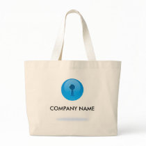 Blue Sphere With Keyhole Customizable Bag by PlasmicSteve Blue Sphere With Keyhole Customizable Bag