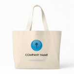 Blue Sphere With Keyhole Customizable Bag