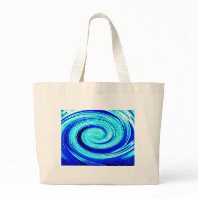 Blue Spherical Geometric Pattern Canvas Bags by Ljrigg