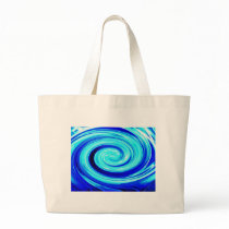 Blue Spherical Geometric Pattern Canvas Bags