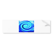 Blue Spherical Geometric Pattern bumper stickers