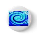 Blue Spherical Geometric Pattern Buttons