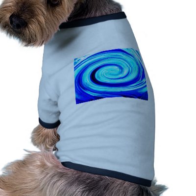 Blue Spherical Geometric Pattern Dog T Shirt by Ljrigg