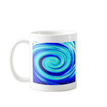 Blue Spherical Geometric Pattern mugs