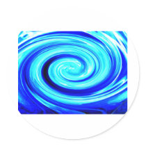 Blue Spherical Geometric Pattern stickers