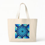 blue-spiral-mandel tote bag