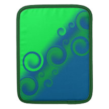 blue spiral Rickshaw Sleeve Sleeve For iPads