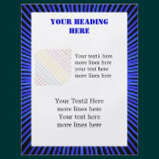 Blue Spirit Circle custom Personalized Flyer
