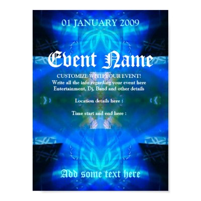 Blue Spirit Event Poster Template #013 by partyposters