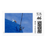 Blue Sponged House and Sky postage
