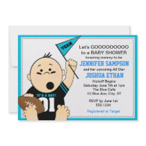 Blue Sports Tailgate Baby Shower Invitations