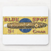 Blue Spot Cigar mousepads by vintageurban Blue Spot Cigar mousepads