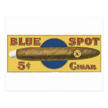 Blue Spot Cigar Postcard