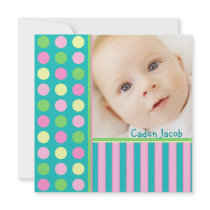 Blue Spots & Dots invitations