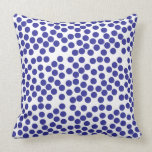 Blue spots  Pillow, cushion