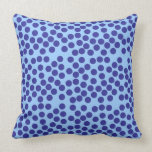 Blue spots  Pillow, cushion