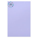 Blue Spring Flower Garden Stationery