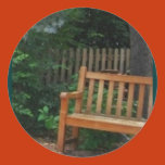 stickers, walkway, blue, spruce, trees, paving,