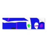 Blue Square bumper stickers
