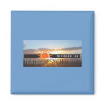 Blue Square Magnet w/Trauma Logo