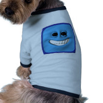 blue square smiley pet clothing by SmileyFaceStore blue square smiley pet clothing