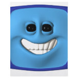 blue square smiley flyers